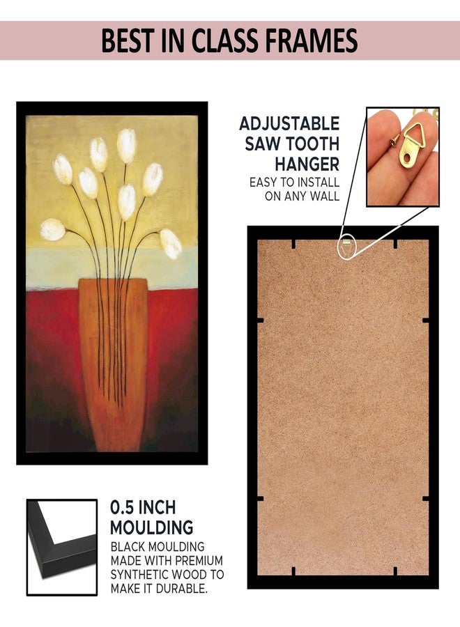 Rousrie Wall Painting Frames For decor, Pictures Frame For Living Room, Home Decoration, Bedroom, Set of 3, 1pc- 23 x 30 cm, 2pc- 12.5 x 30 cm (Design 11) - Image 4